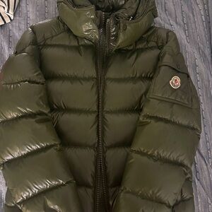 Moncler Dark Green Quilted Puffer Jacket